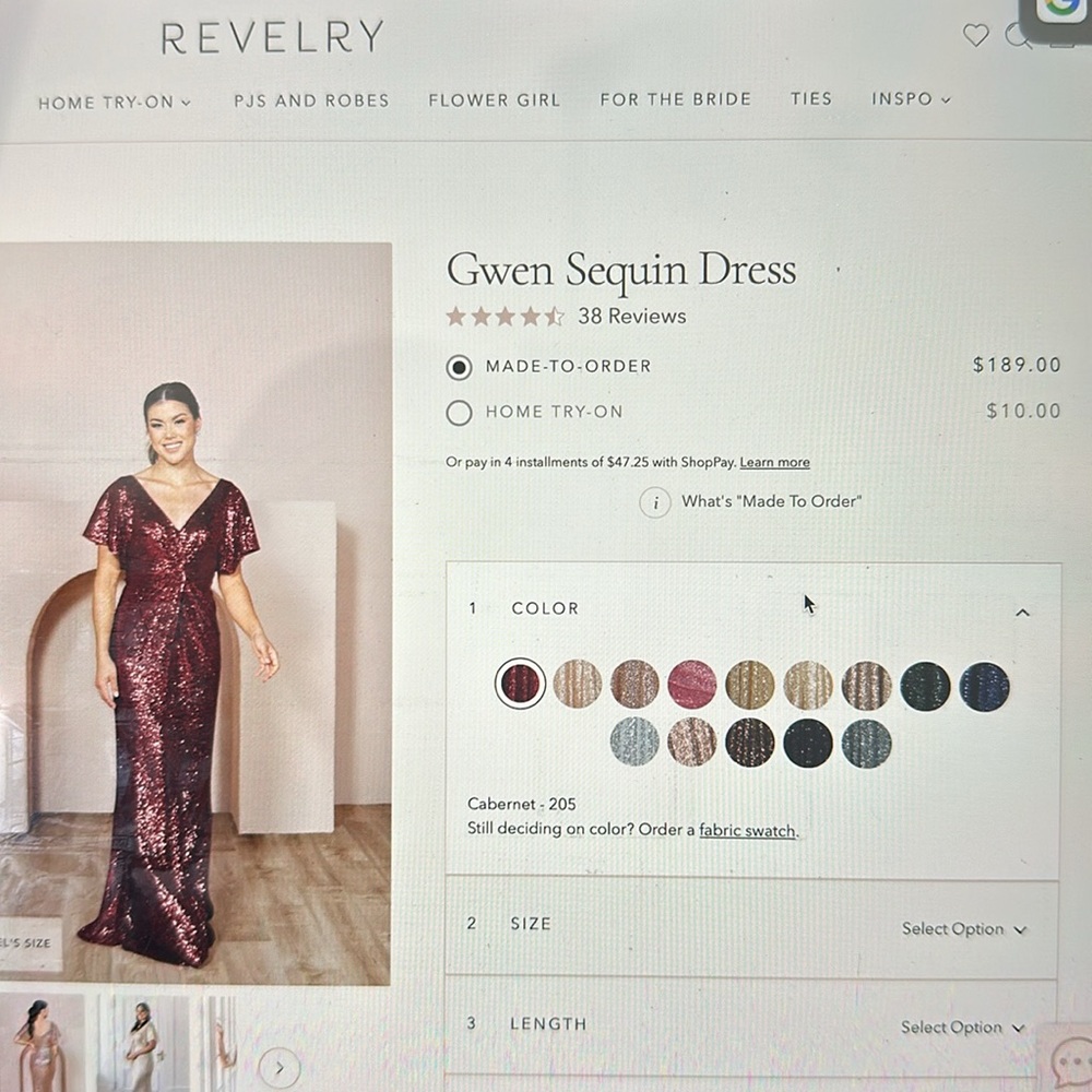 Revelry - Gwen Sequin Dress size 12 no alterations. Still has tags. Worn 2 hours